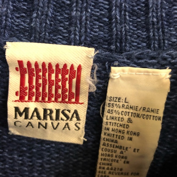 Blue American Flag Knitted Sweater EUC - Picture 3 of 6